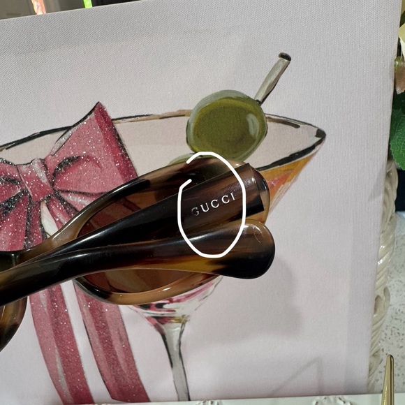 🤎Gucci Sunglasses Brown GG2420/S 3CX 52/19 Oval type With Side logo - Picture 14 of 17